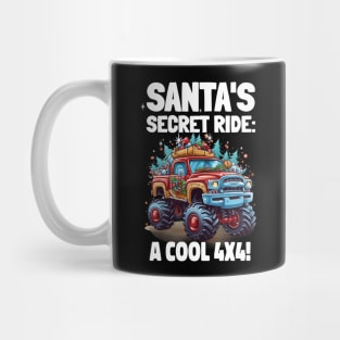 Santa's secret ride: A cool 4x4 Mug